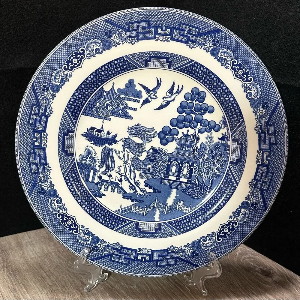 Johnson Bros Willow “Blue Willow” Dinner Plate 10 7/8”